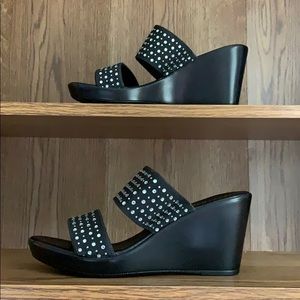 Rhinestone Sandal Wedges